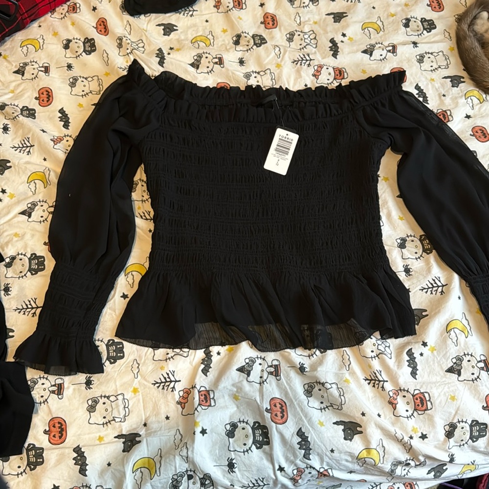 ~torrid off the shoulder blouse